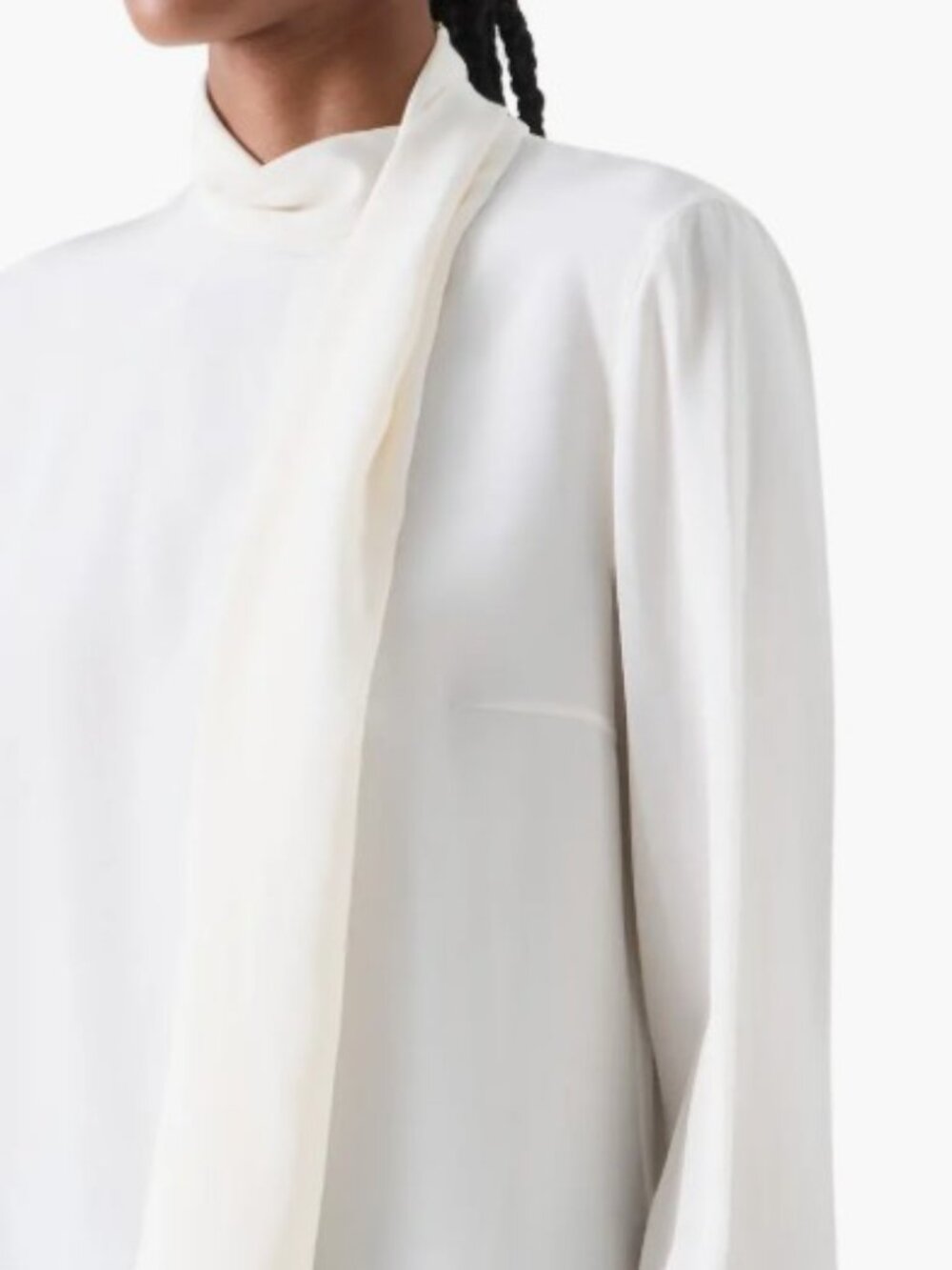 Akris Punto - Long-Sleeve Silk Scarf Blouse - size 6 - NEW with tags - Picture 3 of 16